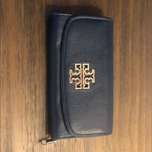 Brand New Tory Burch Navy Wallet